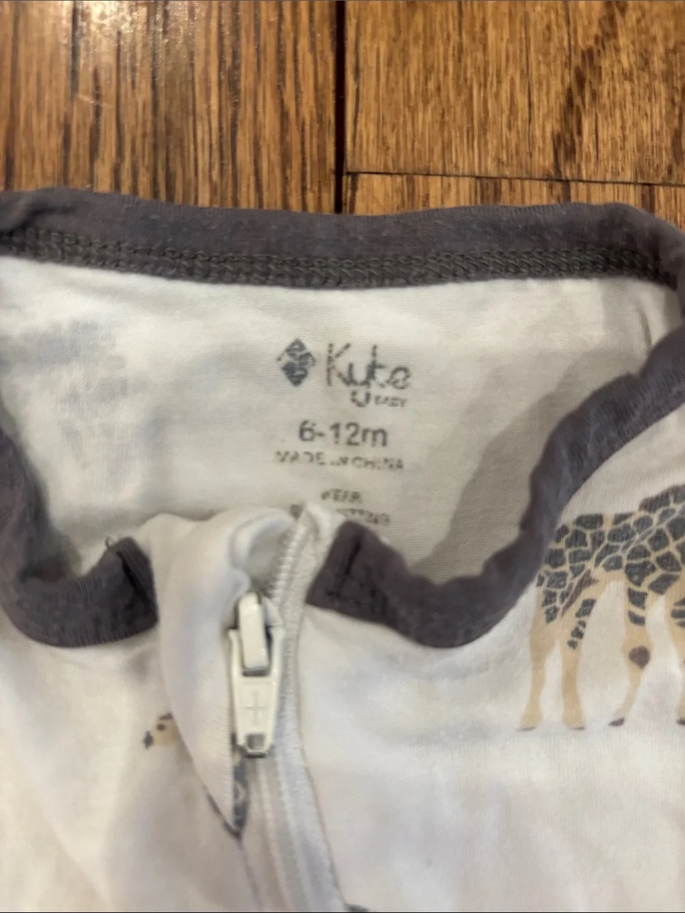 Kyte BABY Giraffe Print Footed One-Piece 6-12M